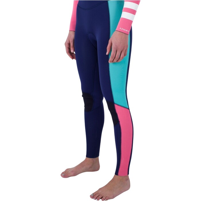 2024 Hurley Womens Advant 4/3mm Chest Zip Wetsuit WFS0013403 - Flag Blue